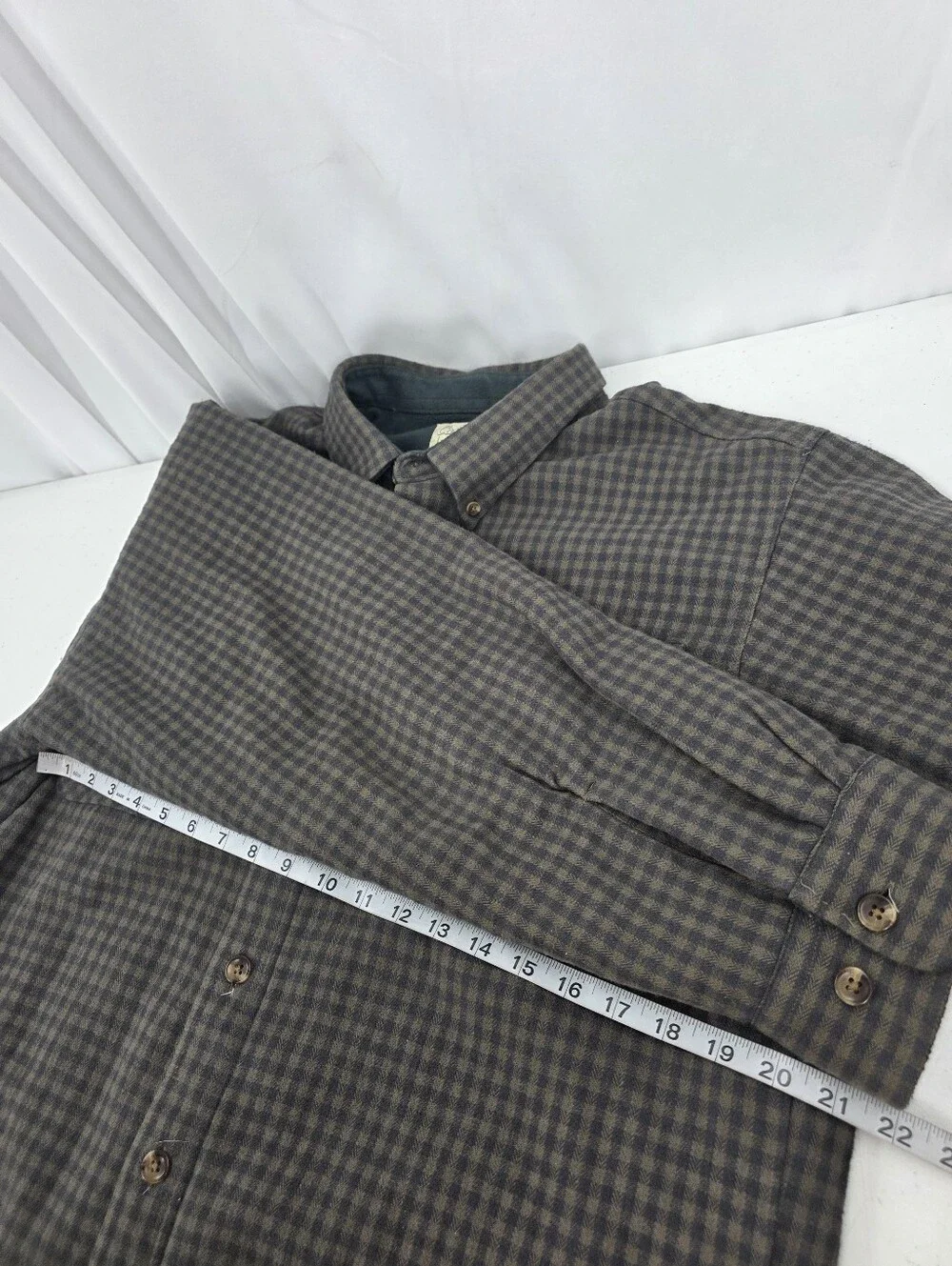 Cabela's Fleece Lined Flannel Shacket Large Green Check Long Sleeve Button Up